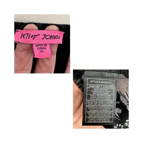 ✨️Betsey Johnson Black Square Neck Maxi Dress✨️ - Picture 3 of 7